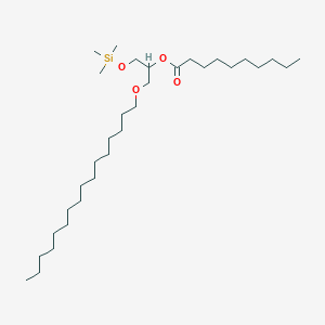 1-(Hexadecyloxy)-3-[(trimethylsilyl)oxy]propan-2-YL decanoate