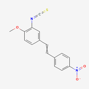 2-Isothiocyanato-1-methoxy-4-[2-(4-nitrophenyl)ethenyl]benzene