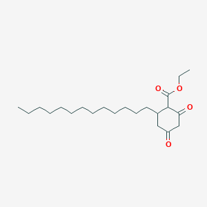 Ethyl 2,4-dioxo-6-tridecylcyclohexane-1-carboxylate