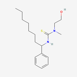 N-(2-Hydroxyethyl)-N-methyl-N'-(1-phenyloctyl)thiourea