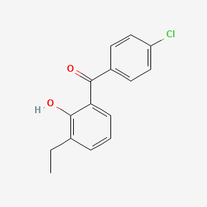 (4-Chlorophenyl)(3-ethyl-2-hydroxyphenyl)methanone