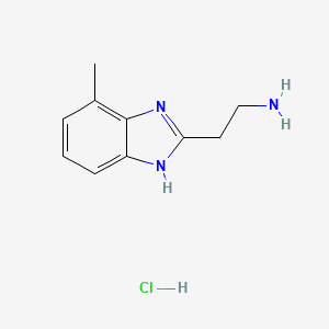 molecular formula C10H14ClN3 B1458288 2-(7-Methyl-1H-benzo[d]imidazol-2-yl)ethanamine hydrochloride CAS No. 1713160-66-7