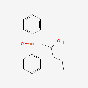 1-(Diphenylarsoryl)pentan-2-ol