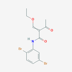 N-(2,5-Dibromophenyl)-2-(ethoxymethylidene)-3-oxobutanamide