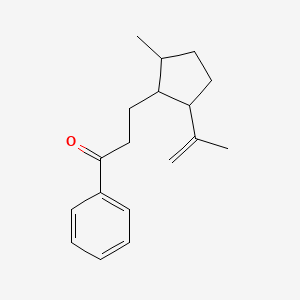 3-[2-Methyl-5-(prop-1-en-2-yl)cyclopentyl]-1-phenylpropan-1-one