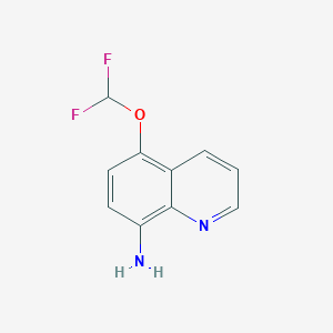 molecular formula C10H8F2N2O B1458294 5-(二氟甲氧基)喹啉-8-胺 CAS No. 1594056-86-6