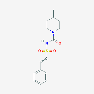 4-Methyl-N-(2-phenylethenesulfonyl)piperidine-1-carboxamide