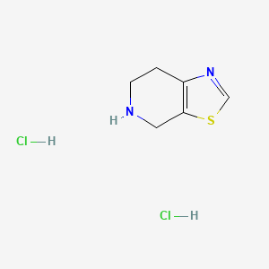 molecular formula C6H10Cl2N2S B1458295 4,5,6,7-Tetrahydro[1,3]thiazolo[5,4-c]pyridine dihydrochloride CAS No. 1803607-17-1