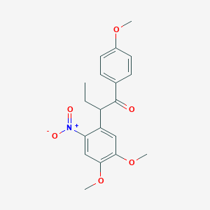 2-(4,5-Dimethoxy-2-nitrophenyl)-1-(4-methoxyphenyl)butan-1-one