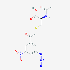 N-Acetyl-S-[2-(3-azido-5-nitrophenyl)-2-oxoethyl]-L-cysteine