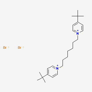 molecular formula C25H40Br2N2 B14583007 1,1'-(Heptane-1,7-diyl)bis(4-tert-butylpyridin-1-ium) dibromide CAS No. 61369-01-5