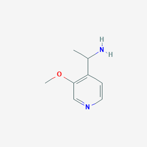 molecular formula C8H12N2O B1458303 1-(3-甲氧基吡啶-4-基)乙胺 CAS No. 1196733-04-6