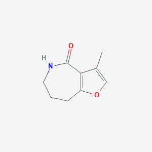 molecular formula C9H11NO2 B14583032 3-Methyl-5,6,7,8-tetrahydro-4H-furo[3,2-c]azepin-4-one CAS No. 61190-49-6