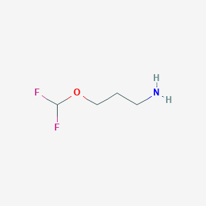 molecular formula C4H9F2NO B1458304 3-(二氟甲氧基)丙胺 CAS No. 1592913-04-6