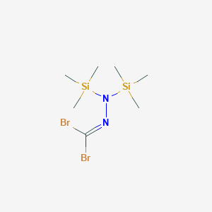 molecular formula C7H18Br2N2Si2 B14583071 Bis(trimethylsilyl)carbonohydrazonoyl CAS No. 61640-60-6