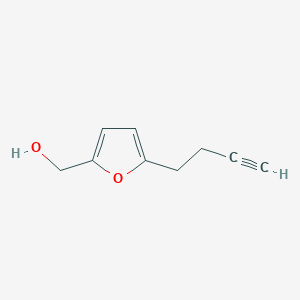 molecular formula C9H10O2 B14583074 [5-(But-3-yn-1-yl)furan-2-yl]methanol CAS No. 61201-88-5