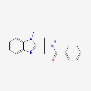 molecular formula C18H19N3O B1458310 N-[1-(1-甲基-1H-苯并咪唑-2-基)-1-甲基乙基]苯甲酰胺 CAS No. 1461714-37-3
