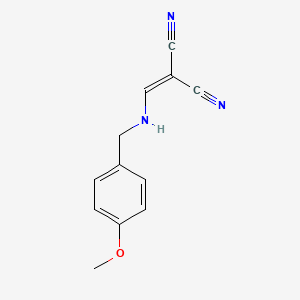 molecular formula C12H11N3O B14583126 ({[(4-Methoxyphenyl)methyl]amino}methylidene)propanedinitrile CAS No. 61097-13-0