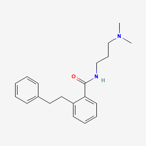 molecular formula C20H26N2O B14583127 Benzamide, N-[3-(dimethylamino)propyl]-2-(2-phenylethyl)- CAS No. 61321-72-0