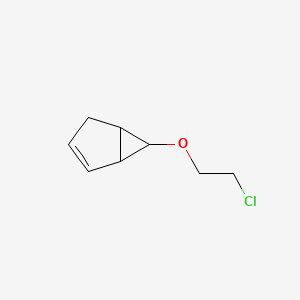 molecular formula C8H11ClO B14583152 6-(2-Chloroethoxy)bicyclo[3.1.0]hex-2-ene CAS No. 61242-35-1