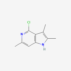 molecular formula C10H11ClN2 B14583154 1H-Pyrrolo[3,2-c]pyridine, 4-chloro-2,3,6-trimethyl- CAS No. 61191-04-6