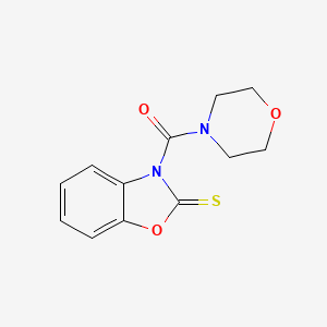 2(3H)-Benzoxazolethione, 3-(4-morpholinylcarbonyl)-