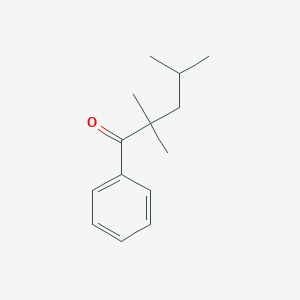 molecular formula C14H20O B14583199 2,2,4-Trimethyl-1-phenylpentan-1-one CAS No. 61067-15-0