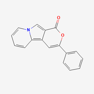 molecular formula C17H11NO2 B14583201 3-Phenyl-1H-pyrano[4,3-A]indolizin-1-one CAS No. 61453-93-8