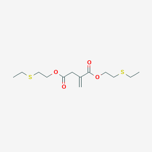 molecular formula C13H22O4S2 B14583205 Bis[2-(ethylsulfanyl)ethyl] 2-methylidenebutanedioate CAS No. 61146-88-1