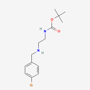 molecular formula C14H21BrN2O2 B1458321 叔丁基（2-（（4-溴苄基）氨基）乙基）氨基甲酸酯 CAS No. 1171245-32-1