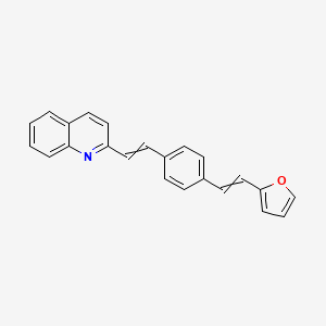 2-(2-{4-[2-(Furan-2-yl)ethenyl]phenyl}ethenyl)quinoline