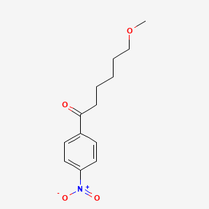 molecular formula C13H17NO4 B14583224 6-Methoxy-1-(4-nitrophenyl)hexan-1-one CAS No. 61493-14-9