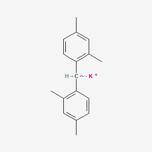 molecular formula C17H19K B14583237 Potassium bis(2,4-dimethylphenyl)methanide CAS No. 61582-89-6