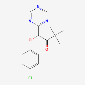 1-(4-Chlorophenoxy)-3,3-dimethyl-1-(1,3,5-triazin-2-yl)butan-2-one