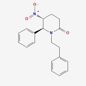 molecular formula C19H20N2O3 B14583241 (5R,6S)-5-nitro-6-phenyl-1-(2-phenylethyl)piperidin-2-one CAS No. 61298-35-9