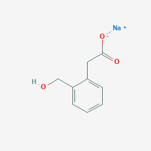 B1458325 Sodium 2-[2-(hydroxymethyl)phenyl]acetate CAS No. 262603-24-7