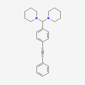 1,1'-{[4-(Phenylethynyl)phenyl]methylene}dipiperidine