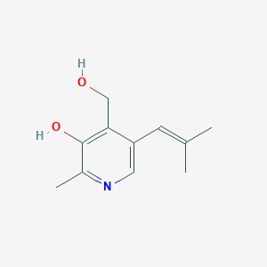 4-(Hydroxymethyl)-2-methyl-5-(2-methylprop-1-en-1-yl)pyridin-3-ol