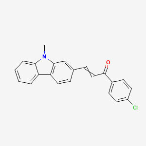 1-(4-Chlorophenyl)-3-(9-methyl-9H-carbazol-2-YL)prop-2-EN-1-one