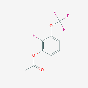 molecular formula C9H6F4O3 B1458327 2-Fluoro-3-(trifluoromethoxy)phenyl acetate CAS No. 1437794-81-4
