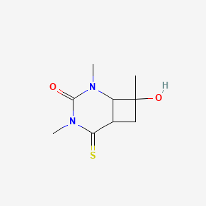 8-Hydroxy-2,4,8-trimethyl-5-sulfanylidene-2,4-diazabicyclo[4.2.0]octan-3-one