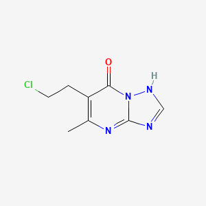 molecular formula C8H9ClN4O B1458332 6-(2-Chloroethyl)-5-methyl-[1,2,4]triazolo[1,5-a]pyrimidin-7-ol CAS No. 171618-77-2