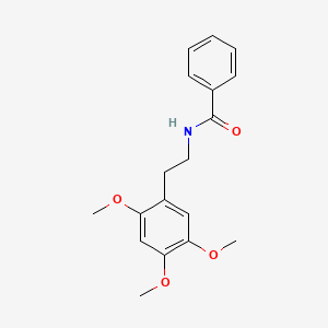 molecular formula C18H21NO4 B14583337 N-[2-(2,4,5-Trimethoxyphenyl)ethyl]benzamide CAS No. 61177-93-3