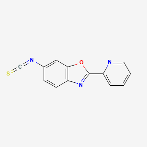 molecular formula C13H7N3OS B14583351 6-Isothiocyanato-2-(pyridin-2-yl)-1,3-benzoxazole CAS No. 61382-11-4