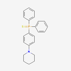 molecular formula C23H24NPS B14583356 1-[4-(Diphenylphosphorothioyl)phenyl]piperidine CAS No. 61564-23-6