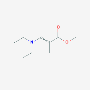 molecular formula C9H17NO2 B14583378 Methyl 3-(diethylamino)-2-methylprop-2-enoate CAS No. 61423-50-5