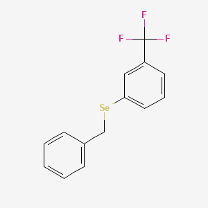 molecular formula C14H11F3Se B14583398 1-(Benzylselanyl)-3-(trifluoromethyl)benzene CAS No. 61634-72-8