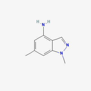 molecular formula C9H11N3 B1458342 1,6-dimethyl-1H-indazol-4-amine CAS No. 90887-03-9