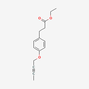 Ethyl 3-{4-[(but-2-yn-1-yl)oxy]phenyl}propanoate