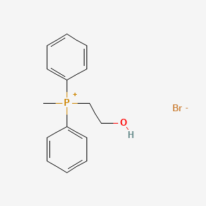 molecular formula C15H18BrOP B14583441 (2-Hydroxyethyl)(methyl)diphenylphosphanium bromide CAS No. 61083-90-7